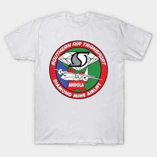 The PARANOIA CIA Airlines Collection: Southern Air Transport: Angola Airlift T-Shirt